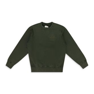 Aim&eacute; Leon Dore Green Tonal Unisphere Crewneck Sweatshirt