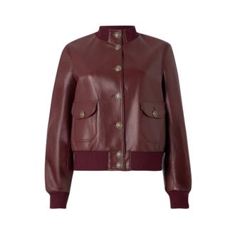 Twinset Dames, Jassen, Bruin, Maat: M Leer