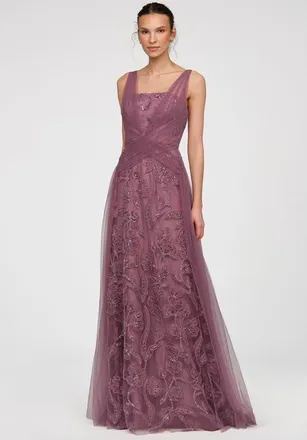 Theia Mathilda Beaded Gown in Rosewood at Nordstrom, Size 12