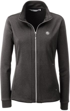 Deproc Fleeceweste DEPROC ACTIVE ALEXANDRA WOMAN, Damen, Gr. 44L, grau, 90% Polyester; 10% Wolle, tailliert, Westen Fleeceweste, mit Kontrastdetails