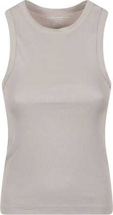 Majestic Filatures Tops, Dames, Bruin, L, Ribgebreide Tanktop