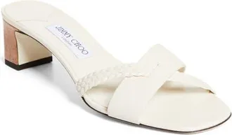Jimmy Choo London Rori Slide Sandal in Latte/Toasty at Nordstrom, Size 10.5Us