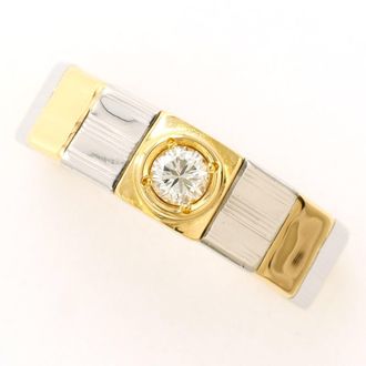 C&A Platinum Yellow Gold Yellow Gold (18K) Platinum 900 Band Ring (Pre-Owned)