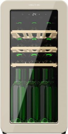 Cecotec Cecotec Vinoteca 18 Botellas Retro Bolero Grandsommelier Origin 18 Hit Beige. Acabado En Beige Control Led, Temp. 5-20&ordm;c