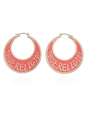 True Religion Logo hoop in Rosegoldtone at Nordstrom