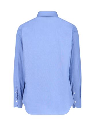 Finamore Mens Shirts Blue Cotton