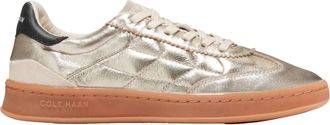 Cole Haan Womens Grandpro Breakaway Sneaker In Gold/birch Suede