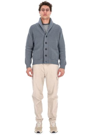 Drumohr Steve McQueen Shawl Collar Merino Wool Cardigan