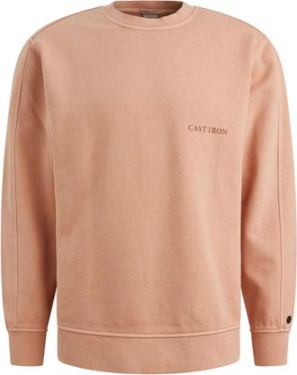 Cast Iron Hoodies & sweatvesten, Heren, Bruin, XL, R-neck Relaxed Pullover