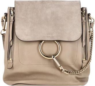 Chlo&eacute; Pre-owned Leather travel-bags - Dames - Vintage Schoudertas - Beige - ONE Size - Su&egrave;de - Vintage