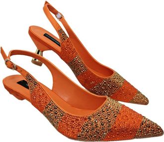 Generic Womens Satin Pointy Toe Pumps and Clutch Bag Set Sparkly Rhinestone Decoration for Evening Party Wedding