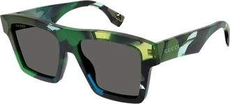Gucci Zonnebril - unisex - Accessoires - Groen - Maat: 55 MM