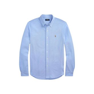 Polo Ralph Lauren Polo Stijl Katoenen Shirt - Heren - Casual Overhemden - Blauw - S - Katoen - Overhemden