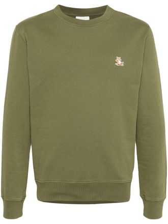 Maison Kitsuné Katoenen sweater - Groen