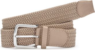 Lascana H&uuml;ftg&uuml;rtel LASCANA Flechtg&uuml;rtel, Damen, Gr. 105, grau (taupe), Materialmix, Flechtoptik, unifarben, G&uuml;rtel H&uuml;ftg&uuml;rtel, elastischer G&uuml;rtel, Shaping-Eff