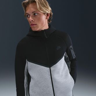 Nike Mens Tech Fleece Windrunner Full-Zip Jacket in Green | HV0949-361