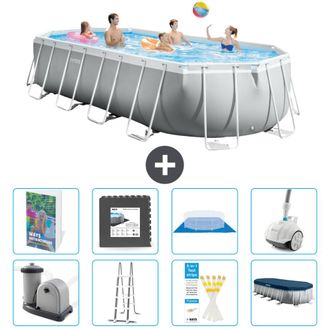 Intex Piscina Prism Frame Oval - 610x305x122 Cm - 9-piezas S610