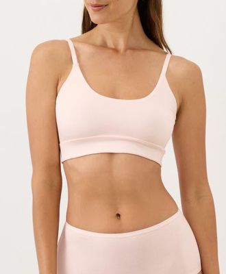 Pact Everyday Strappy Scoop Bralette Made With Organic Cotton in Soft Pink at Nordstrom, Size X-Large