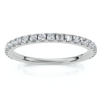 Pompeii3 1/5Ct Diamond Wedding Stackable Anniversary Ring 10k Gold Lab Grown
