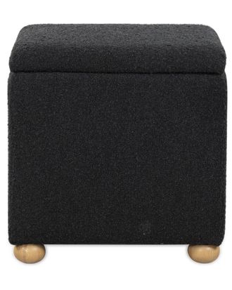 Safavieh Couture Becka Square Boucle Storage Ottoman