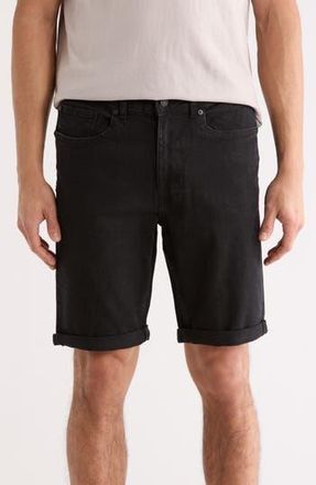 DKNY Roll Cuff Denim Shorts in Black at Nordstrom Rack, Size 29
