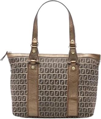 Fendi Pre-owned Canvas Tote - Dames - Vintage Shopper - Beige - ONE Size - Vintage