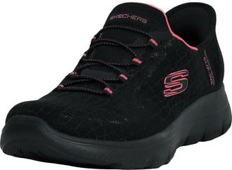 Skechers Womens Hands Free Slip-ins Summits-Classy Night Sneaker, Black/Hot Pink, 7 UK