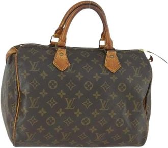Louis Vuitton Pre-owned Handbags, female, Brown, Size: ONE SIZE Pre-owned Canvas Handbag
