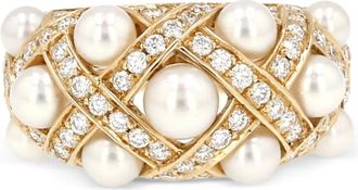 Chanel Anello Baroque con perle anni 2000 - Oro