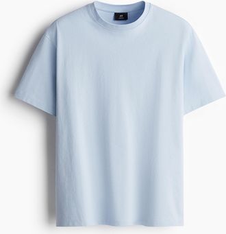 H&M T-Shirt in Loose Fit - Blue