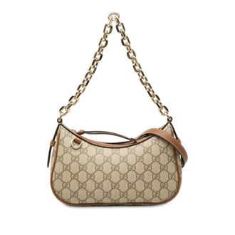 Gucci Pre-owned Gucci Small GG Supreme Emblem Shoulder Bag Ladies FOR0GF3TAA0FIRZ7