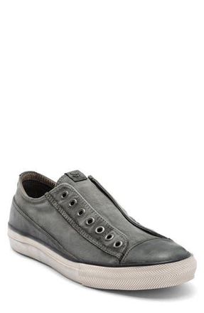 John Varvatos Classic Laceless Low Sneaker in Stone Grey at Nordstrom Rack, Size 7.5