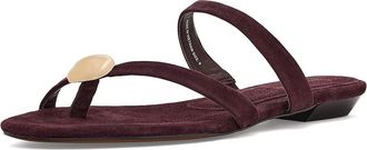 Madewell Cera Hardware Thong Womens Wedge Shoes Espresso Bean : 10.5 M, Leather