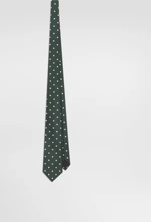 Dolce & Gabbana Polka Dot-print Silk Twill Tie - Man Ties And Pocket Squares Onesize