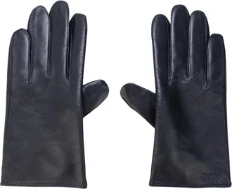 HUGO BOSS Heren Gioli Lamsleer Handschoenen (Donkerblauw)