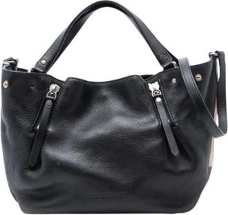 Burberry Pre-owned Handbags, female, Black, Size: ONE SIZE Pre-owned Maidstone Satchel