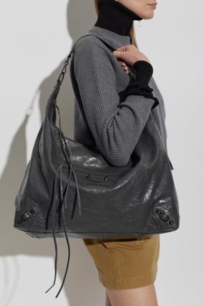 Balenciaga Le City Bag, Womens, Grey