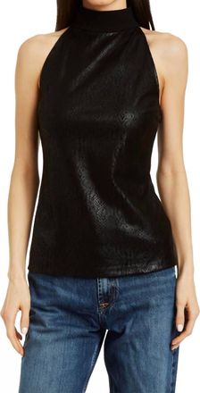 Drew Pierson Sleeveless Mock Top In Black