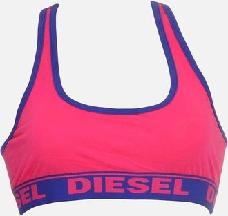 Diesel Womens MILEY Cotton Bralette, Pink - Size: 10/8