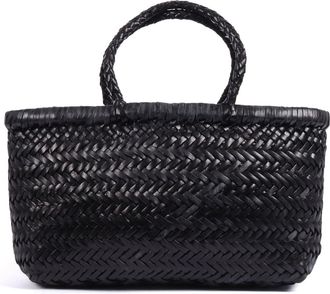 Dragon Diffusion Gora Mini Flat Woven Leather Basket