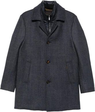 Moorer Monferrato-LP Jas - Heren - Jassen - Blauw - Maat: L Wol