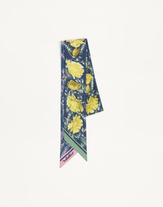 Valentino Garavani Scarf Bandeau Apres lHiver Poppies in seta Donna MULTICOLOR UNI