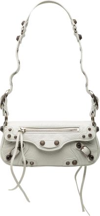Balenciaga Pre-owned Womens Xs Lambskin Le Cagole Sling Bag - Light Grey Leather - One Size