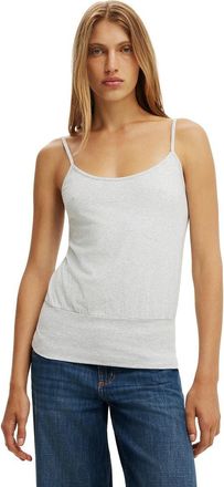Cotton On Womens Olivia Basque Cami in Grey Marle at Nordstrom, Size Xx-Small