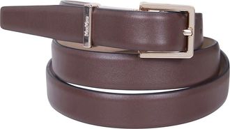 Max Mara Mxagrazia Classic Belt - Dames - Riemen - Bruin - S - Leer - Accessoires