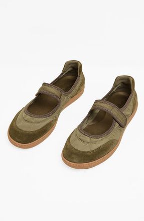 Charlotte Stone Garcia Ballet Sneaker in Olive at Nordstrom, Size 11