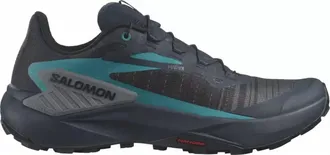 Salomon Mens Genesis Shoes In Carbon/tahitian Tide/quiet Shade