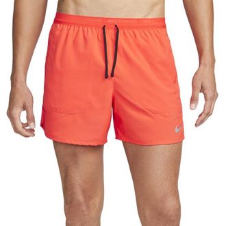 Nike Mens Dri-FIT Stride 5 BF Shorts - Bright Crimson/Reflective Silver/Black Size XXL