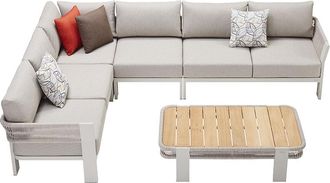 Higold Grosse Design Gartenlounge Borromeo - Taupe/Beige