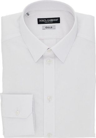 Dolce & Gabbana Stretch poplin Gold Fit Shirt Man 39